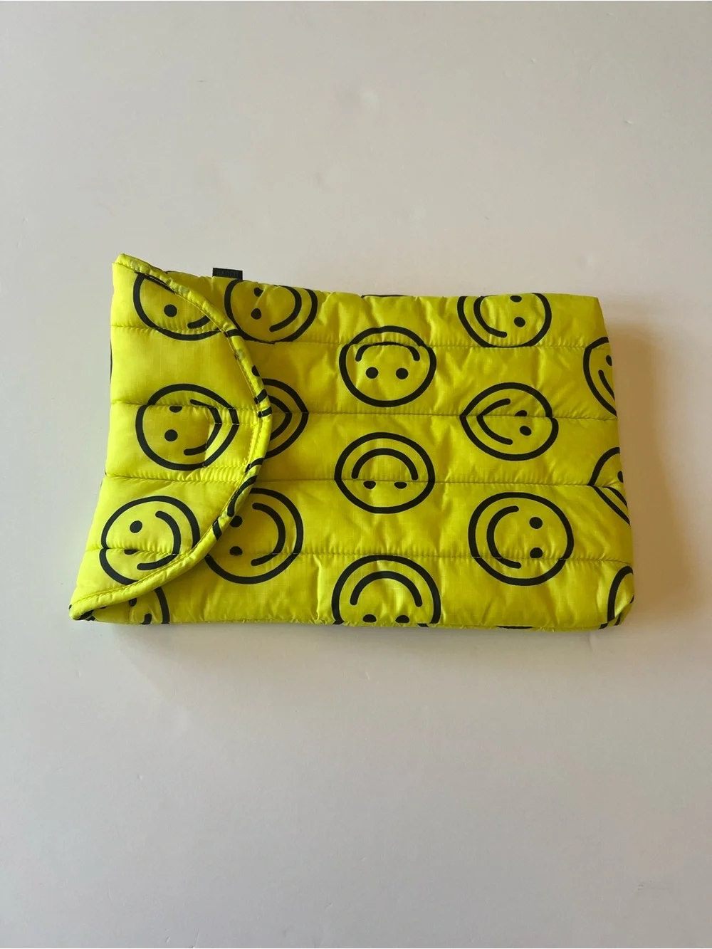 Baggu Puffy Yellow Happy Laptop Sleeve 13